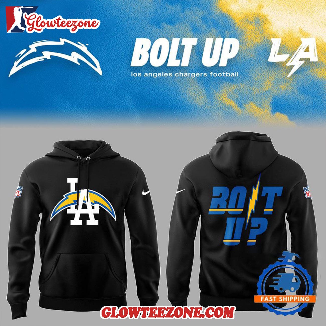 Los Angeles Chargers Bolt Up Shirt 2025 Hoodie