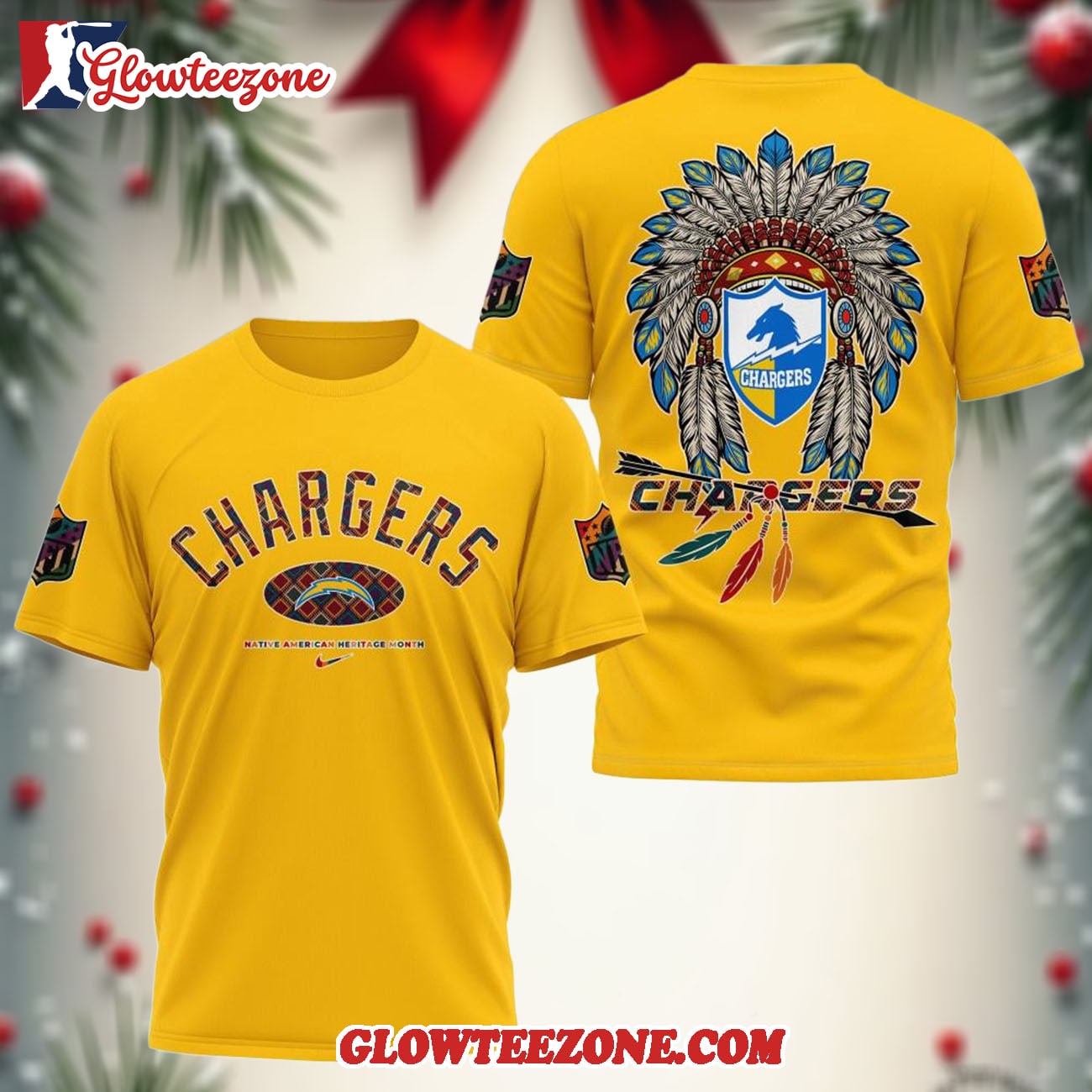 Los Angeles Chargers Native American Heritage Month 3d Shirt