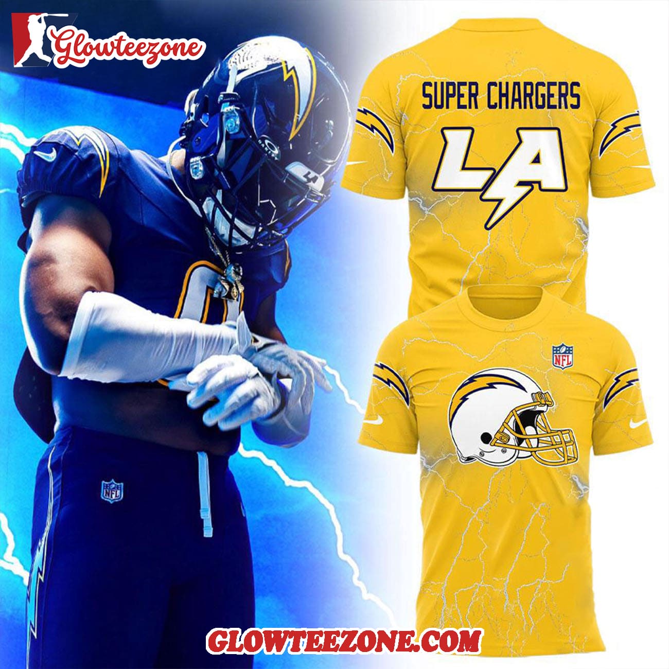 Los Angeles Chargers Release New Alternate Uniforms For 2026 Hoodie 2 1