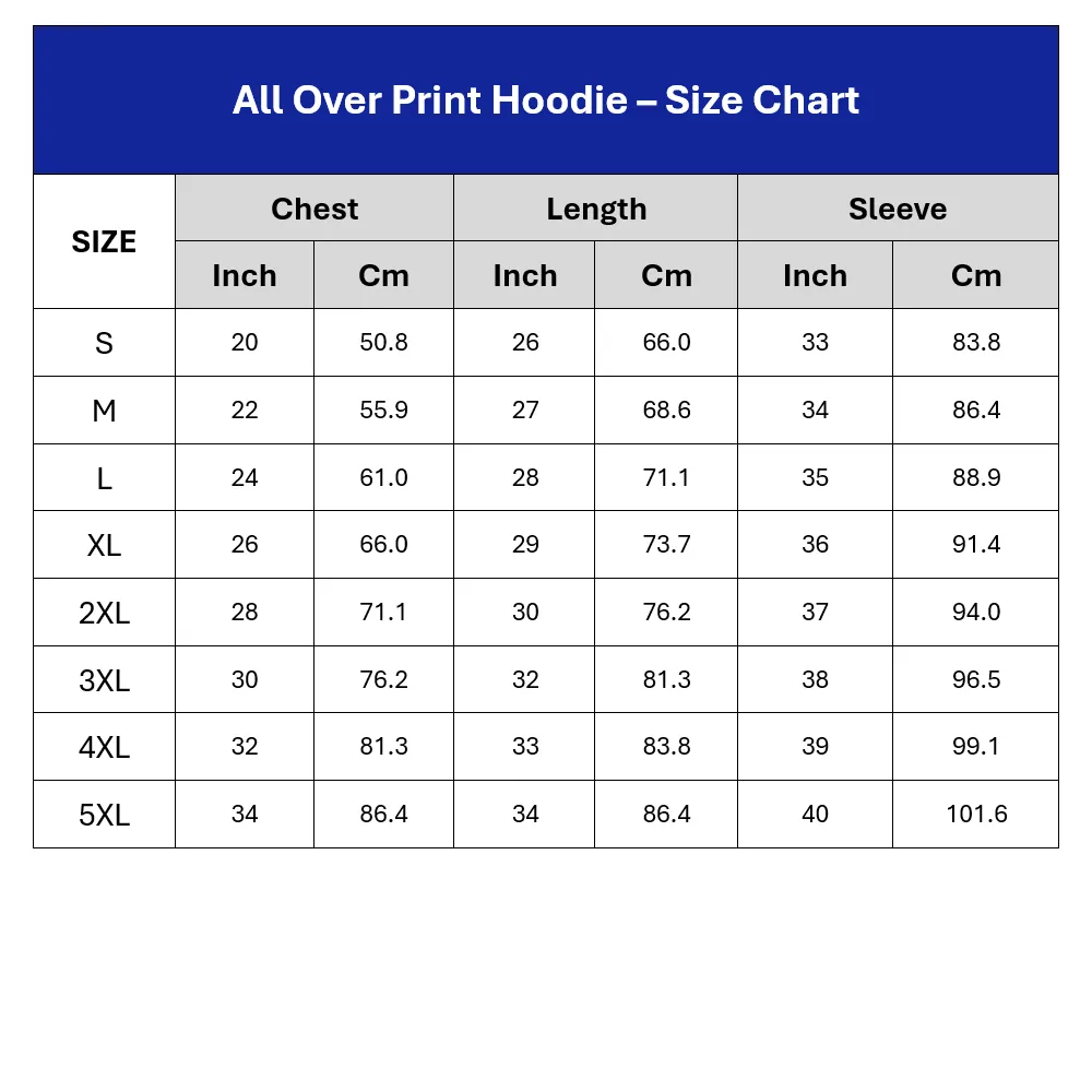 All Over Print Hoodie