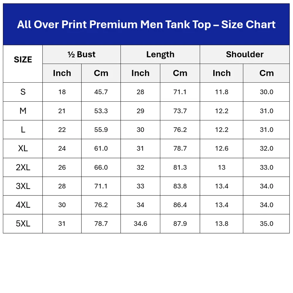 All Over Print Men Tank Top