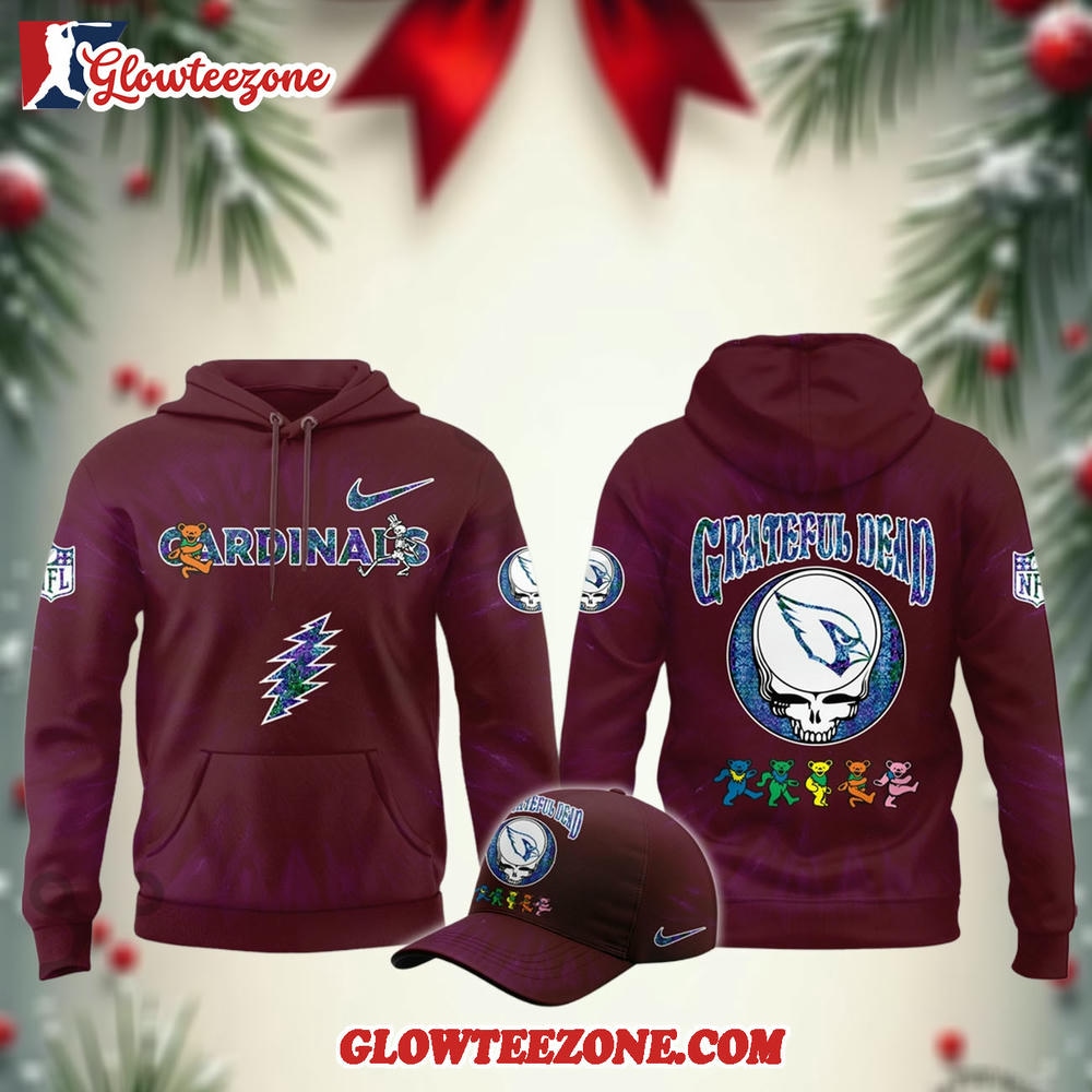 Arizona Cardinals Grateful Dead Limited Hoodie 1
