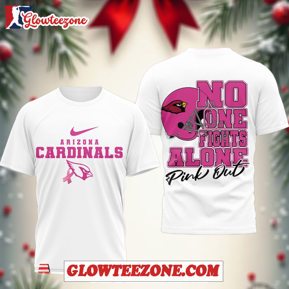 Arizona Cardinals Nfl Breast Cancer October 2025 White 3d Shirt 1