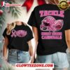Arizona Cardinals Nfl Glitter Tackle Breast Cancer 2025 Black Womens 3d Shirt 1