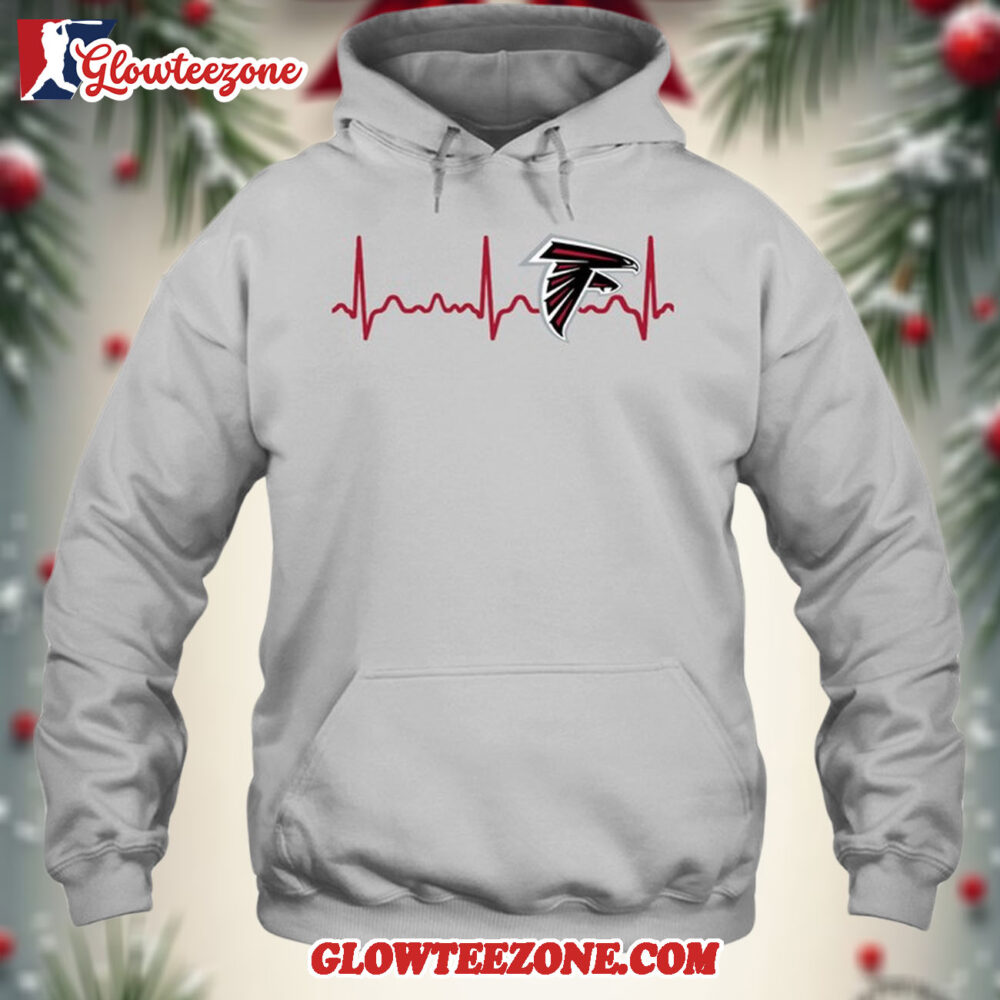 Atlanta Falcons Heartbeat Hoodie Unisex Football T shirt Hoodie 1
