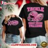Atlanta Falcons Nfl Glitter Tackle Breast Cancer 2025 Black Womens Shirt 1