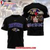 Baltimore Ravens 2025 Nfl Not For The Weak Halloween All Over Print Shirt 1