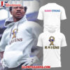 Baltimore Ravens Battling Cancer Limited Edition White T Shirt 1