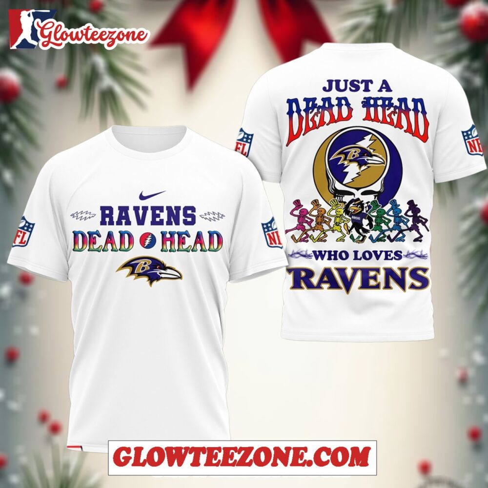 Baltimore Ravens Nfl Deadhead 2025 All Over Print Shirt 1
