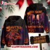 Baltimore Ravens Nfl Halloween Night Custom New Edition All Over Print Hoodie 1
