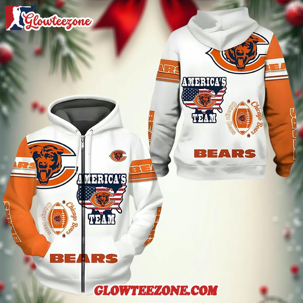 Bears Americas Team Zip Hoodie 1