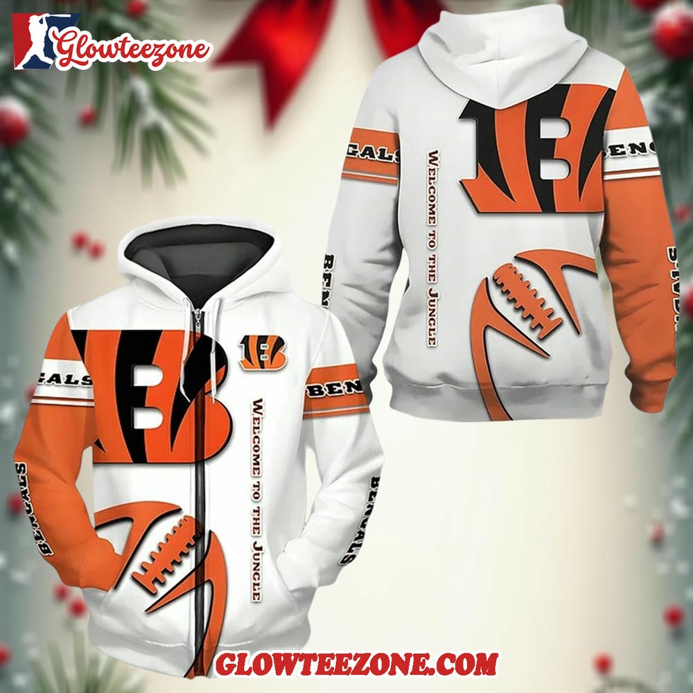 Bengals Welcomne To The Jungle Zip Hoodie 1 1