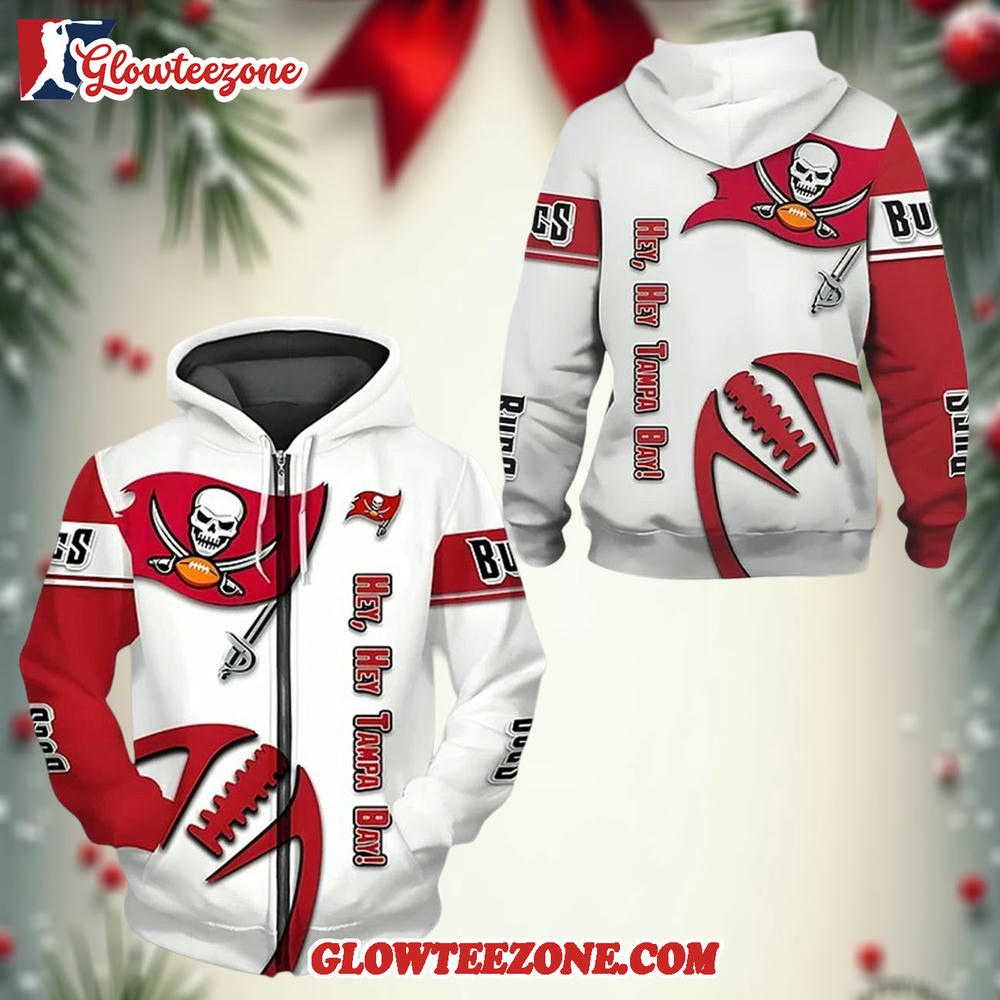 Buccaneers Hey Hey Tampa Bay Zip Hoodie 1