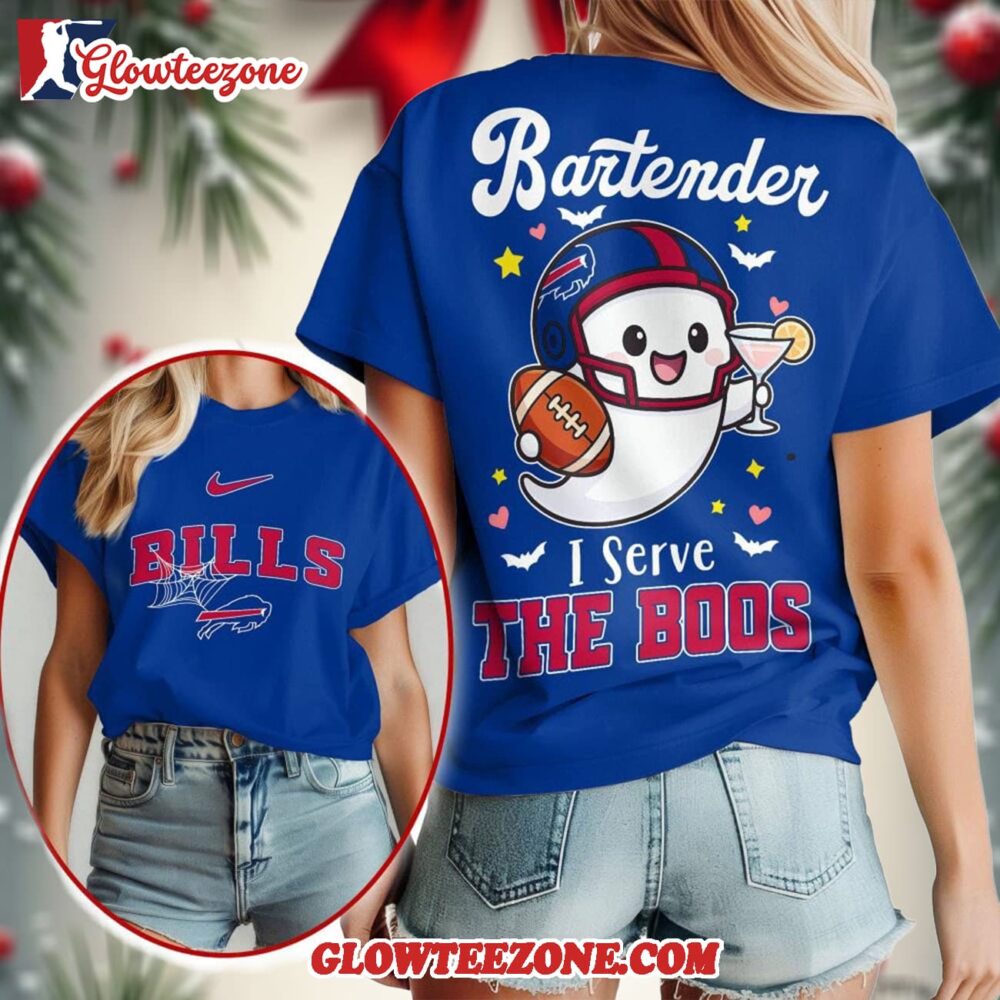 Buffalo Bills 2025 Nfl Bartender Halloween Fan All Over Print Shirt 1