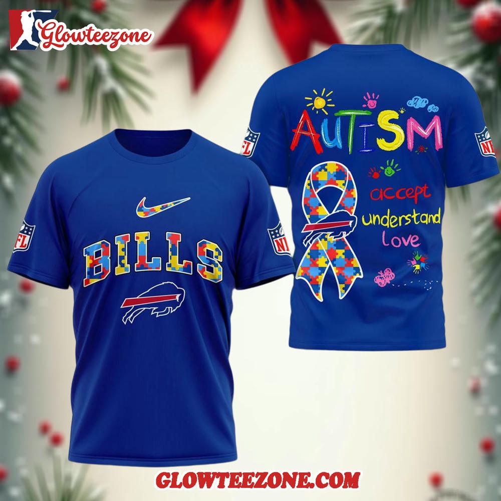 Buffalo Bills Autism Awareness 3d Shirt 1