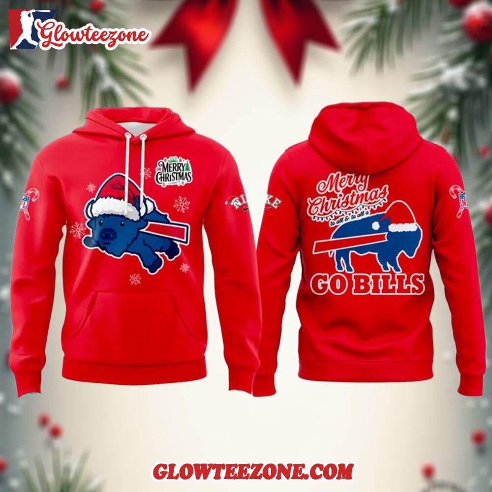 Buffalo Bills Merry Christmas 2025 Red Hoodie Shirt 1