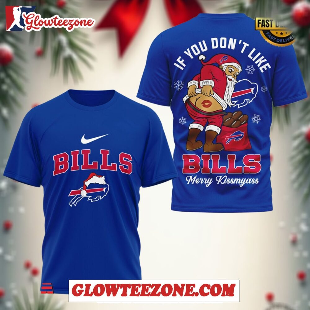 Buffalo Bills Nfl Funny Xmas Blue 3d T Shirt 1