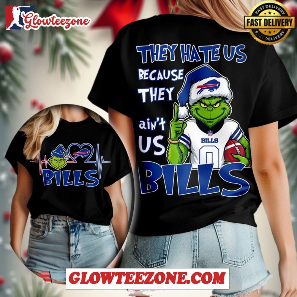 Buffalo Bills Nfl X Grinch They Hate Us Womens Shirt 1