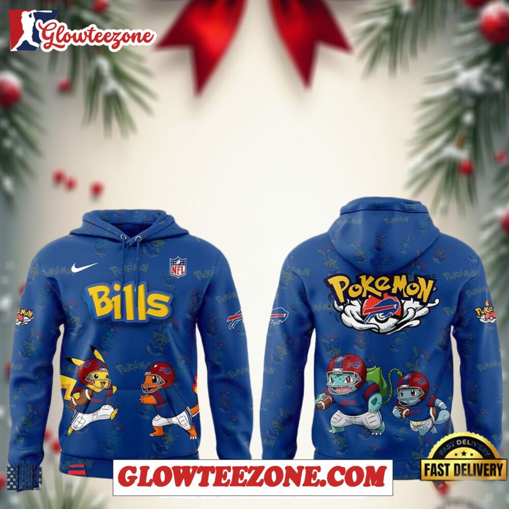 Buffalo Bills X Pokemon Go 2025 Unisex 3d Hoodie 1