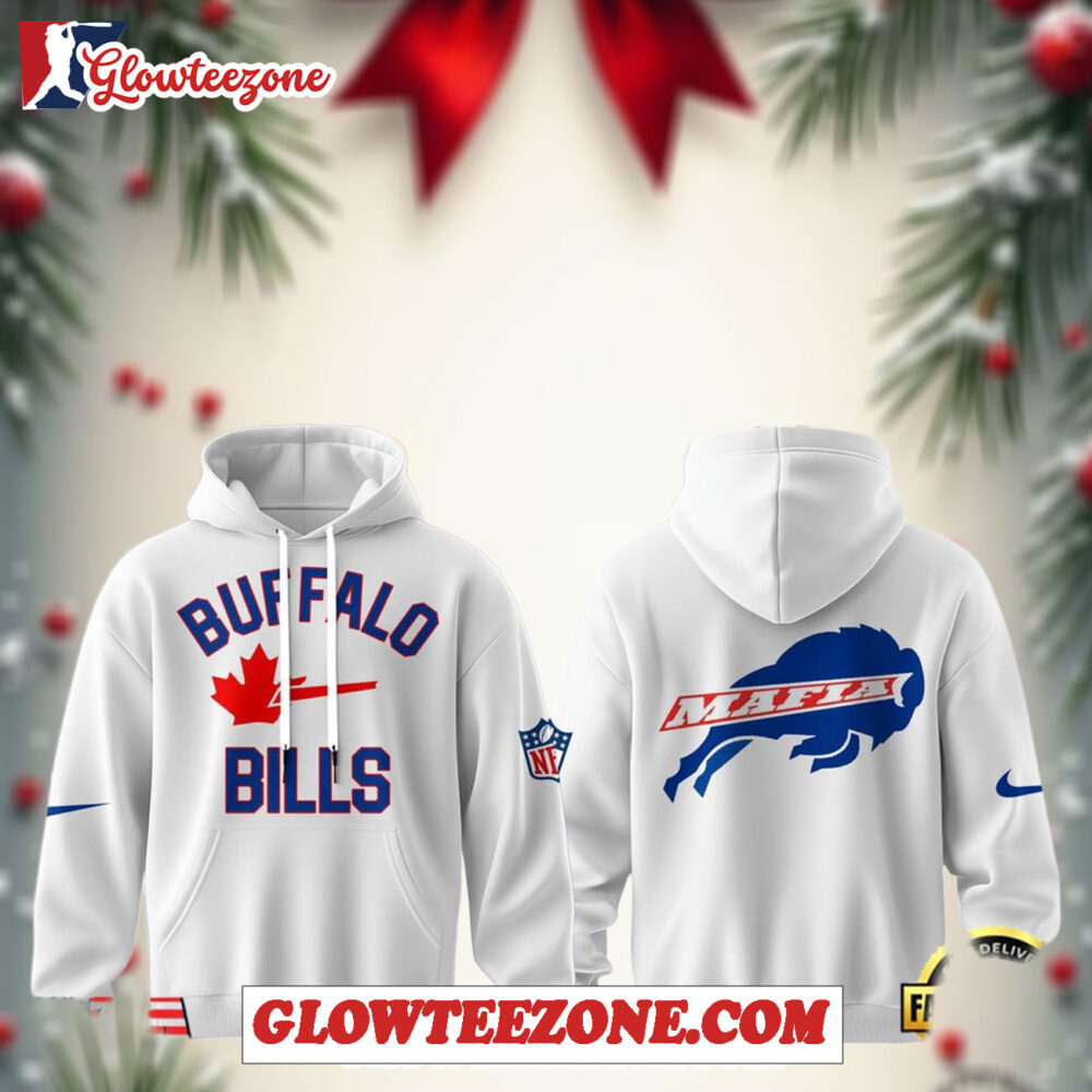 Buffalo Bills X Toronto Maple Leafs Peace White Special Hoodie 1