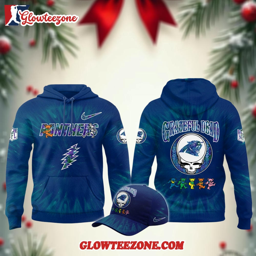 Carolina Panthers Grateful Dead Limited Hoodie 1