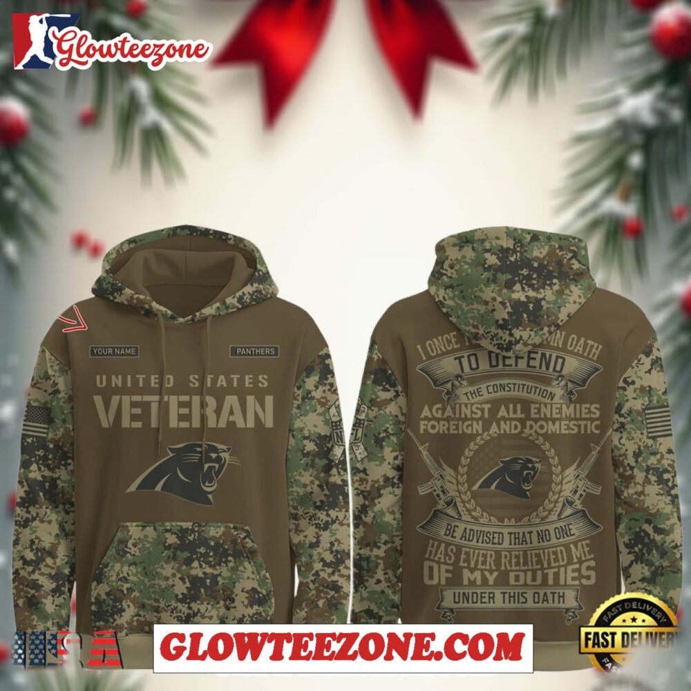 Carolina Panthers Nfl Us Veteran I Once Took A Solemn Oath To Defend The Constitution Special Hoodie 1