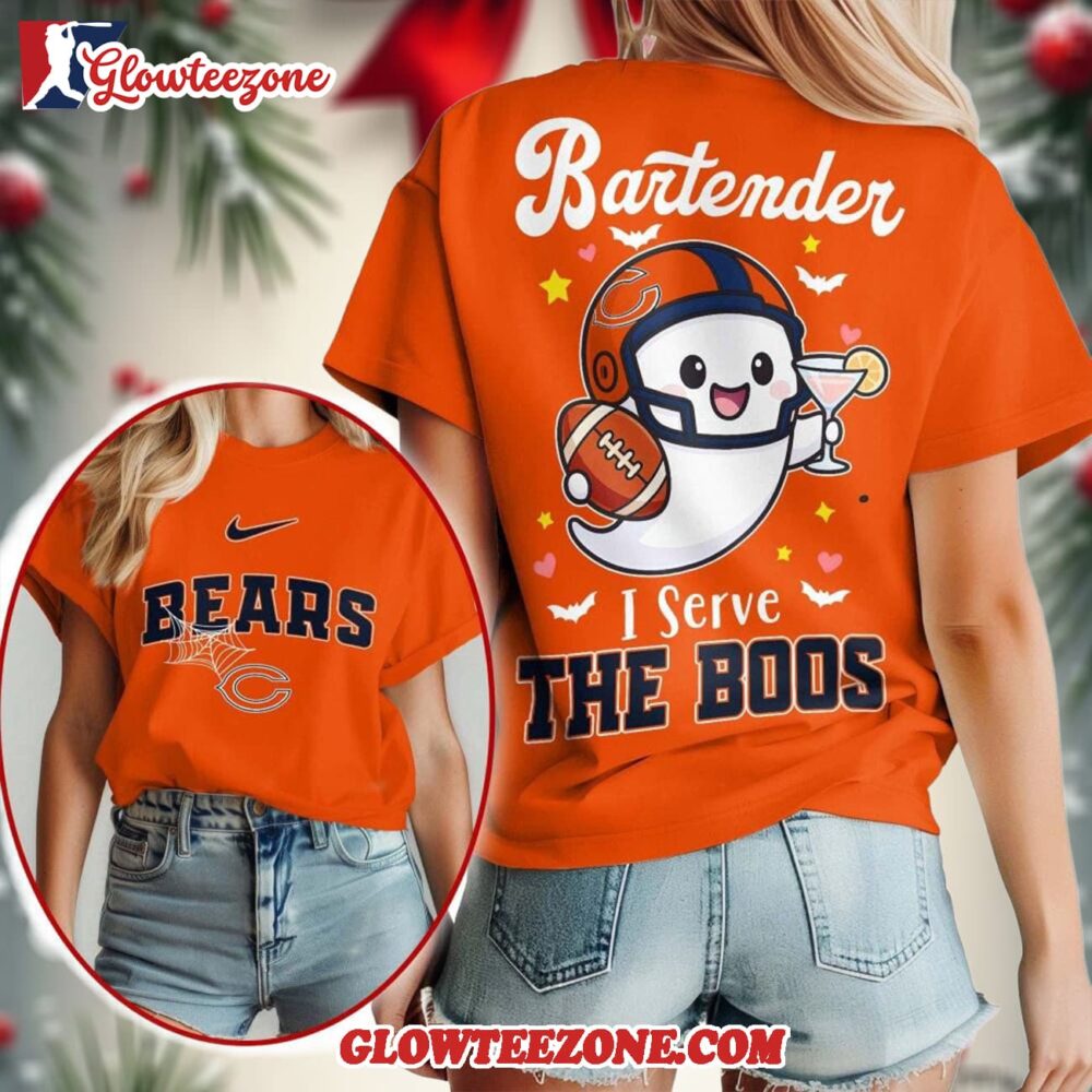 Chicago Bears 2025 Nfl Bartender Halloween Fan All Over Print Shirt 1