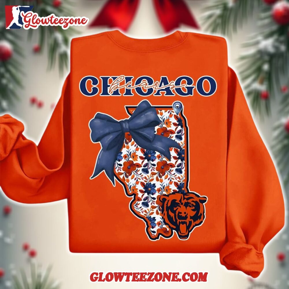 Chicago Bears 2025 Nfl Cozy State Bow Sweatshirt 1