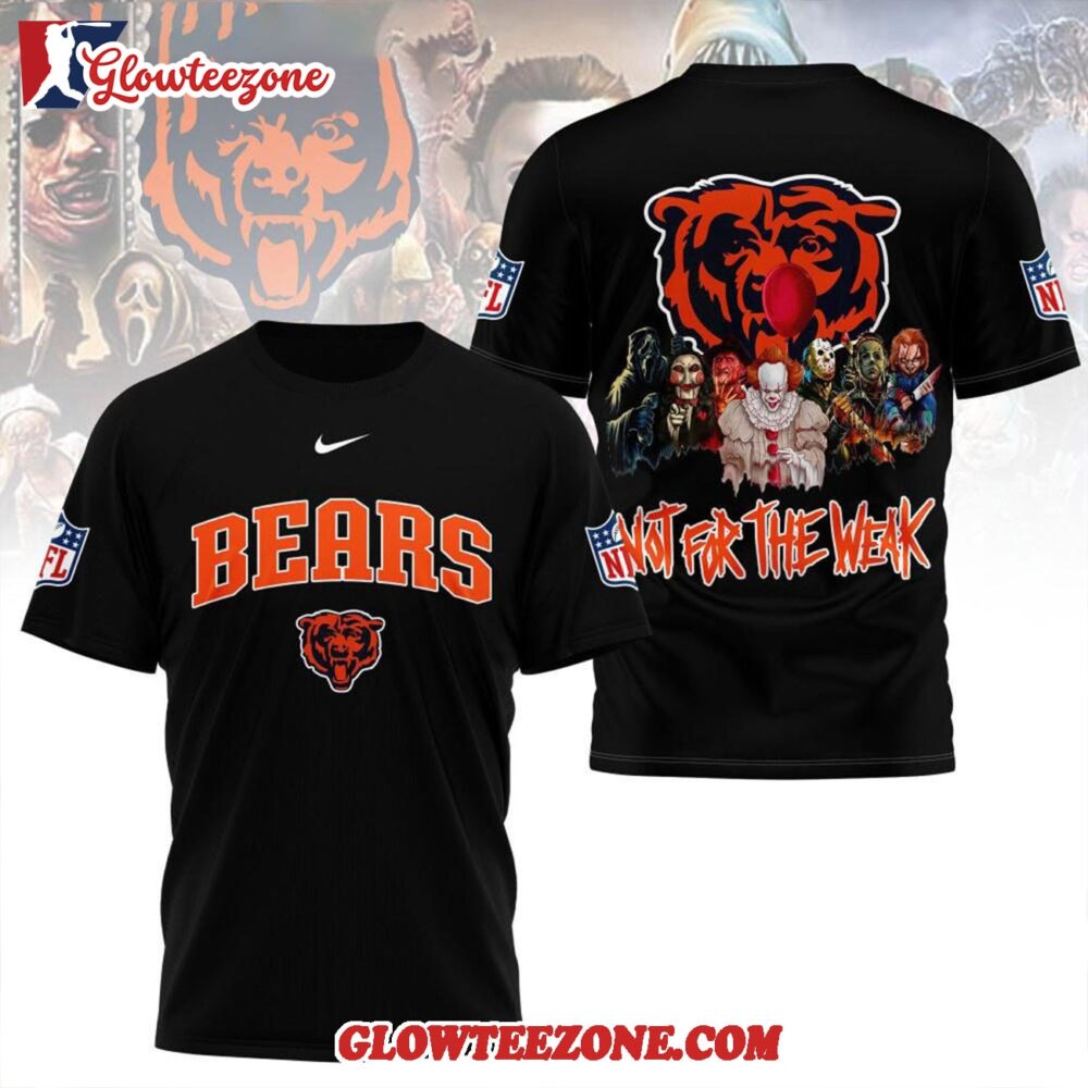 Chicago Bears 2025 Nfl Not For The Weak Halloween All Over Print Shirt 1