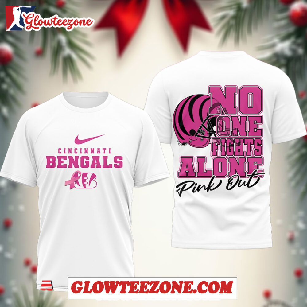 Cincinnati Bengals Cancer October 2025 White 3d Shirt 1