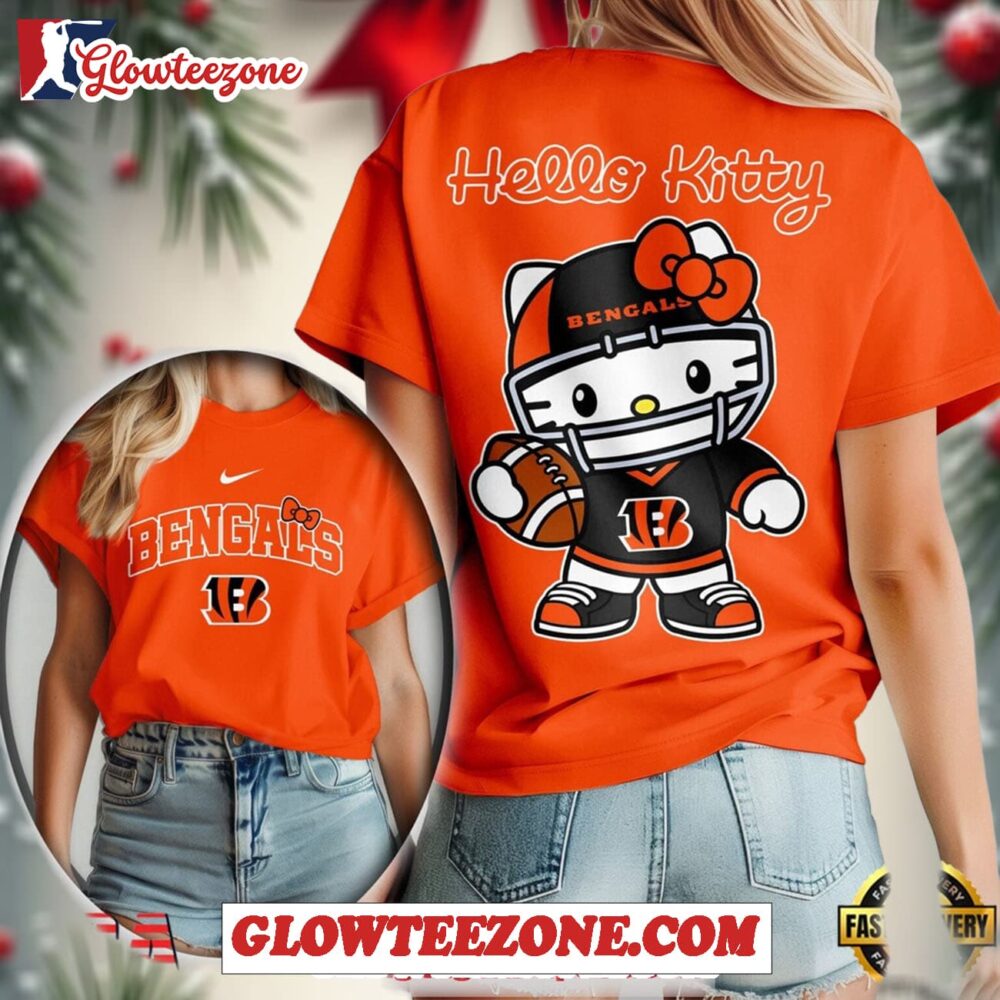 Cincinnati Bengals Nfl Hello Kitty Womens Shirt 1