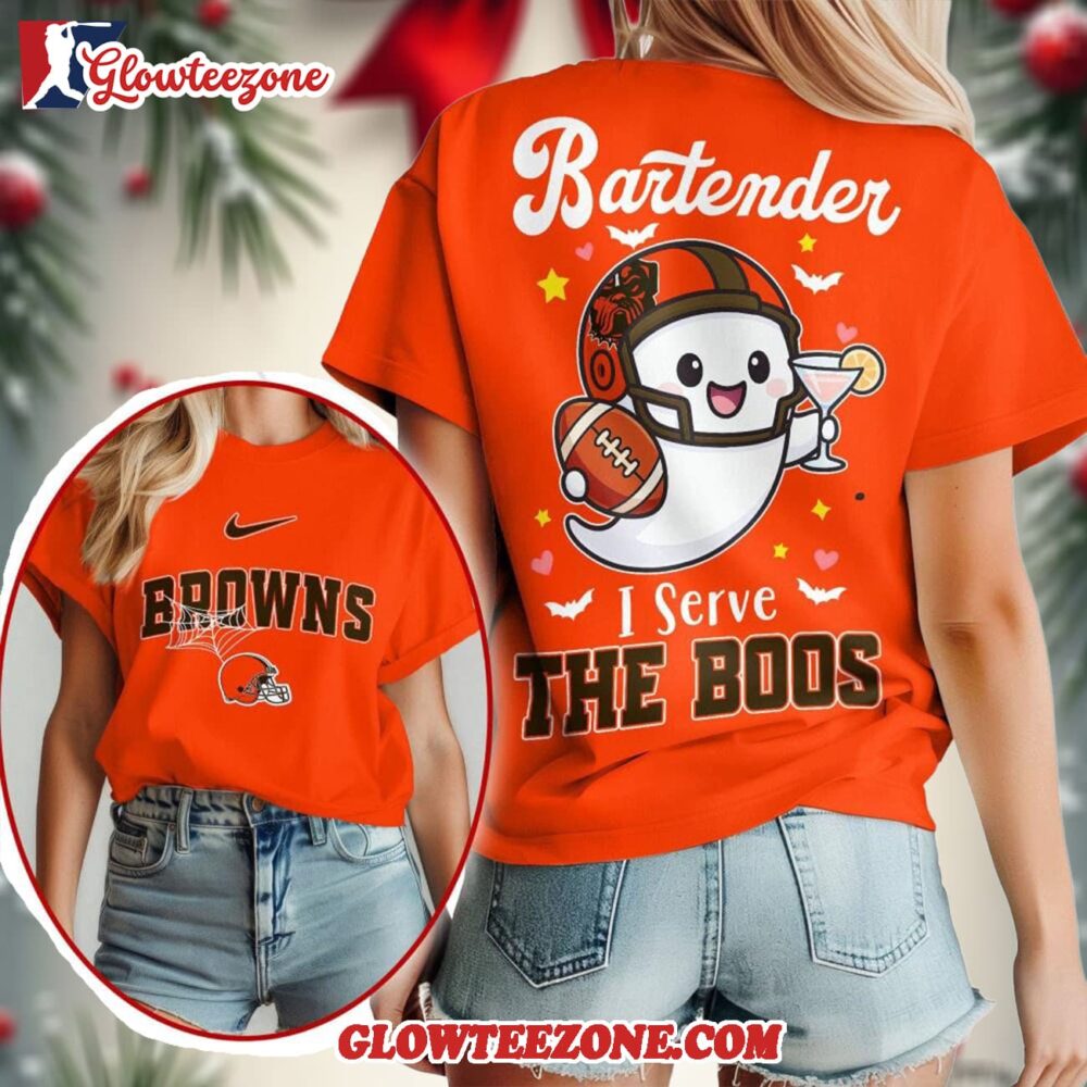 Cleveland Browns 2025 Nfl Bartender Halloween Fan All Over Print Shirt 1