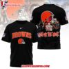 Cleveland Browns 2025 Nfl Not For The Weak Halloween All Over Print Shirt 1