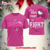 Cleveland Browns Nfl Her Fight Is Our Fight X Hello Kitty 3d Shirt 1