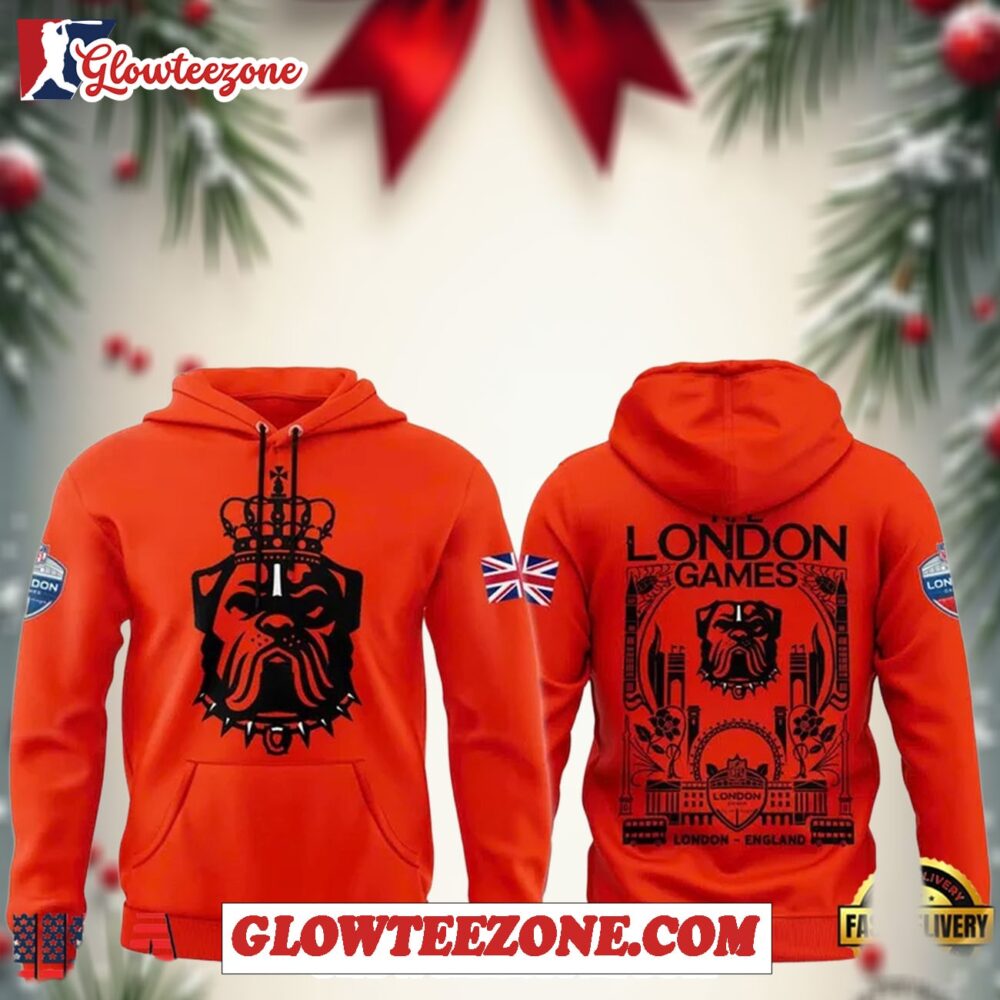Cleveland Browns Nfl London Game 2025 Special Orange Hoodie 1