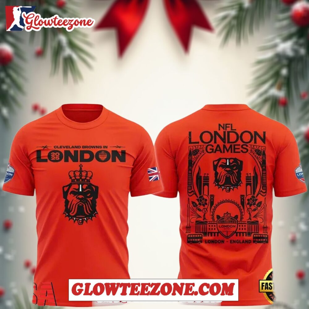 Cleveland Browns Nfl London Game 2025 Special Unisex T Shirt 1