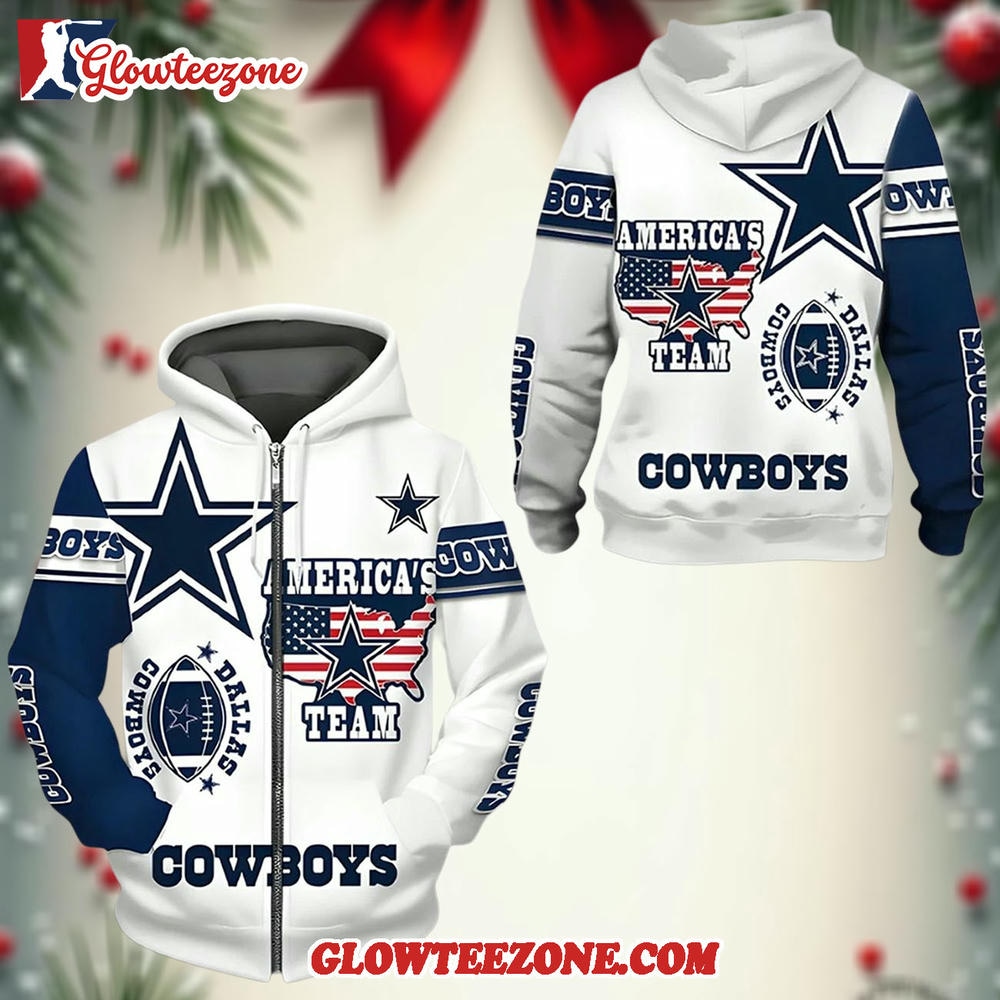 Cowboys Americas Team Zip Hoodie 1