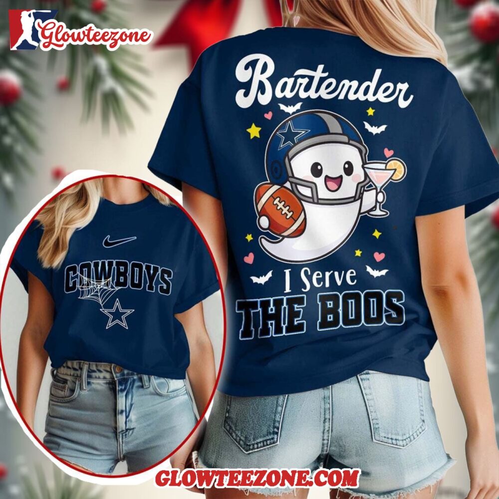 Dallas Cowboys 2025 Nfl Bartender Halloween Fan All Over Print Shirt 1