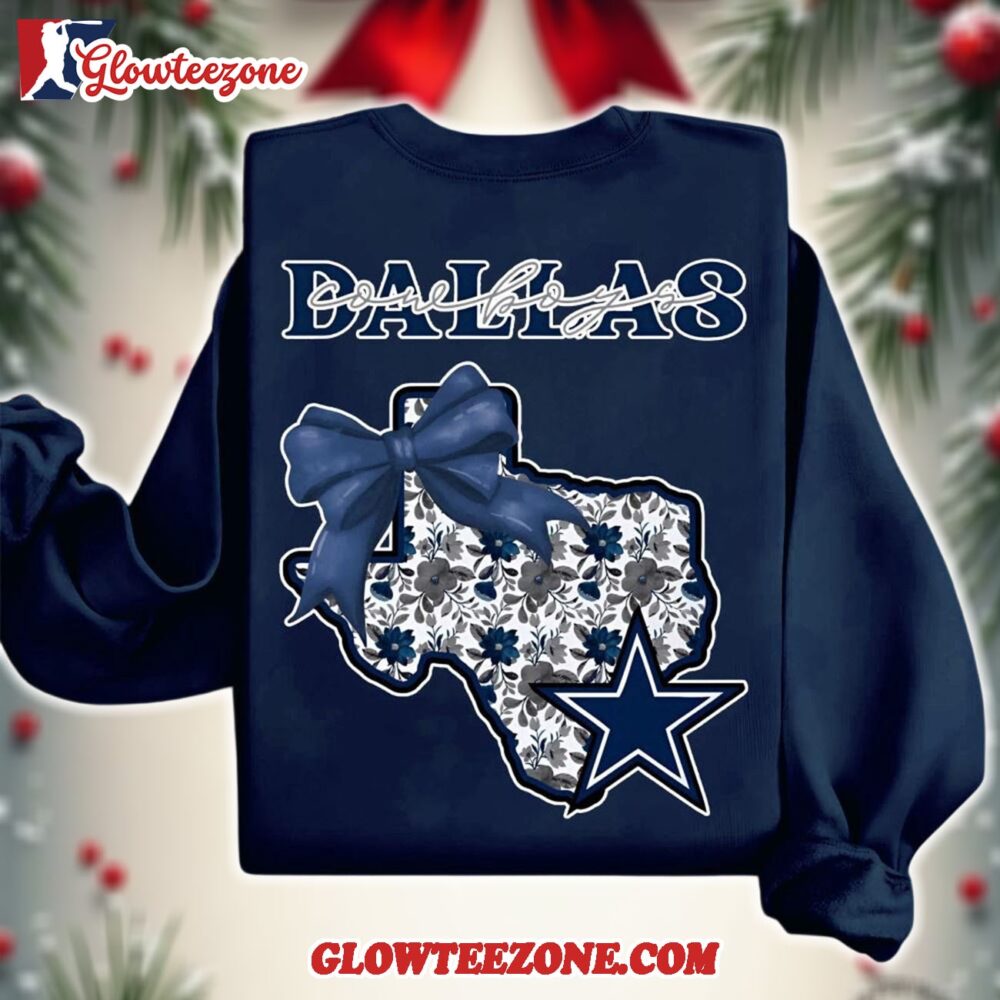Dallas Cowboys 2025 Nfl Cozy State Bow Sweatshirt 1