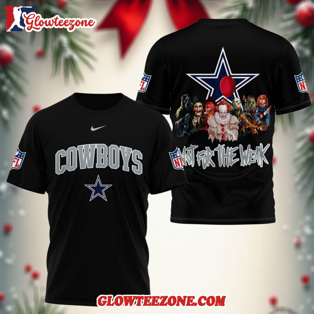 Dallas Cowboys 2025 Nfl Not For The Weak Halloween All Over Print Shirt 1