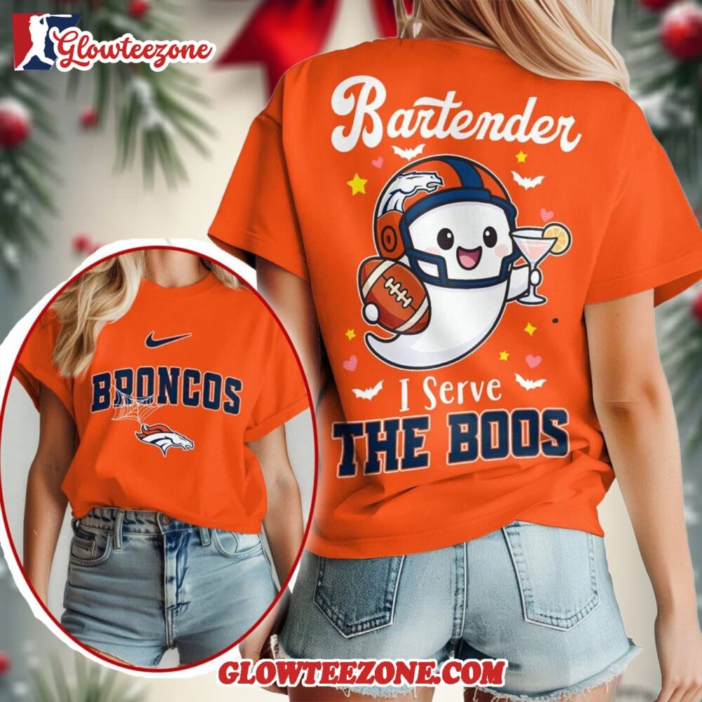 Denver Broncos 2025 Nfl Bartender Halloween Fan All Over Print Shirt 1