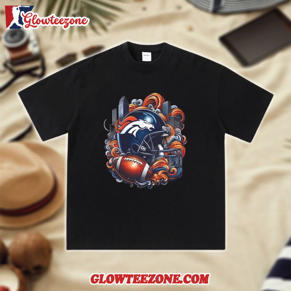 Denver Broncos City Helmet Smokeout Shirt