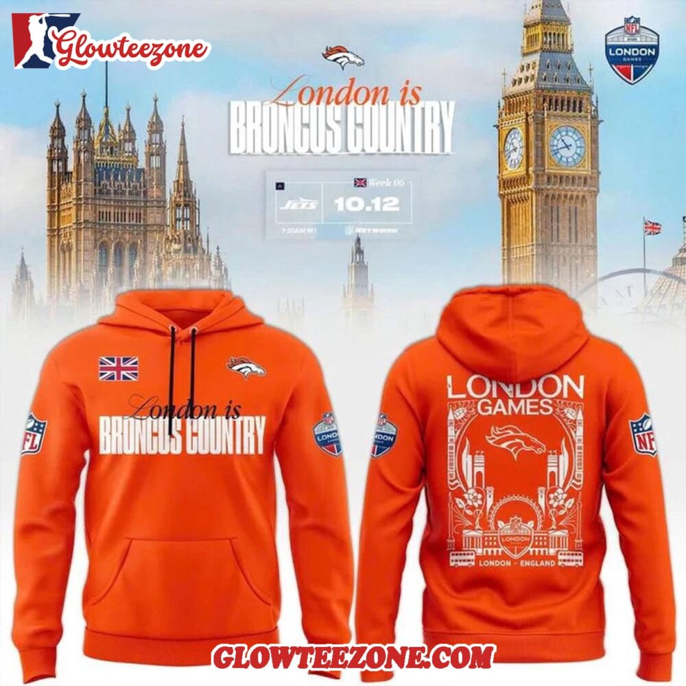 Denver Broncos Nfl London Game 2025 Limited Hoodie 1