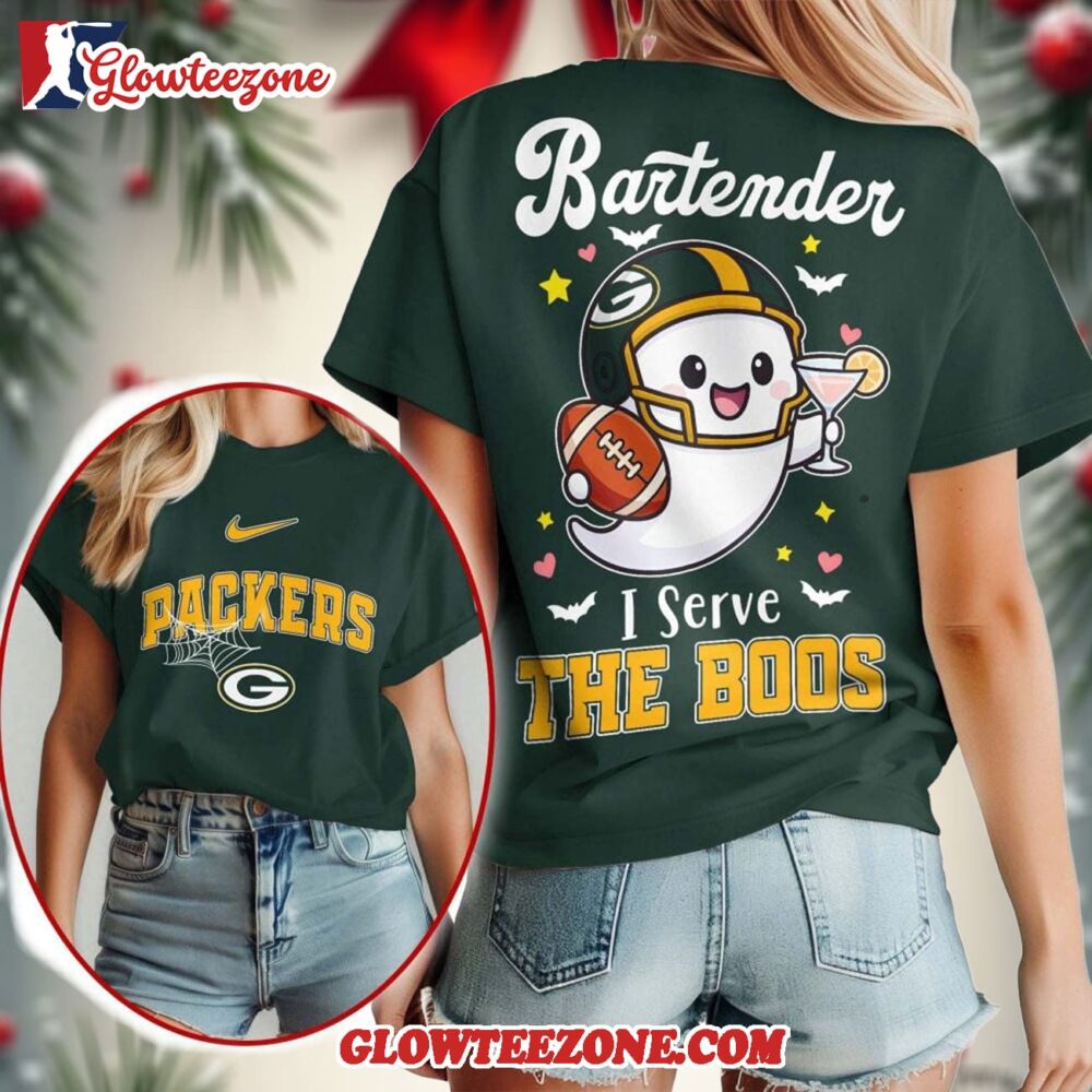 Green Bay Packers 2025 Nfl Bartender Halloween Fan All Over Print Shirt 1