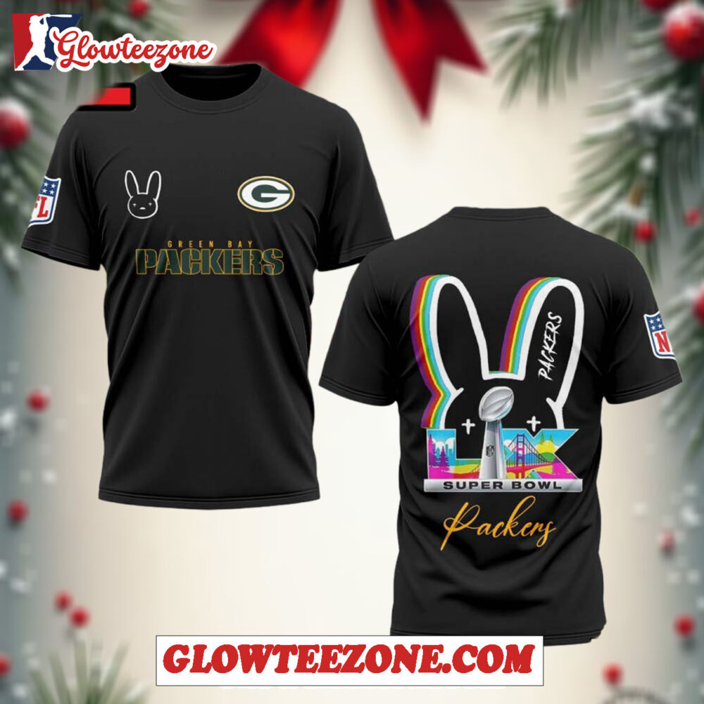 Green Bay Packers X Bad Bunny Super Bowl Lx 2026 All Over Print Shirt 1