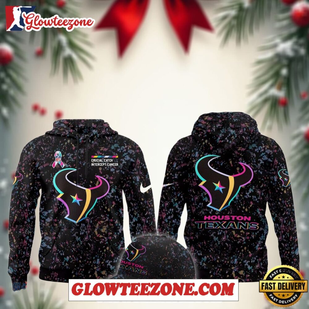 Houston Texans Crucial Catch Intercept Cancer 2025 Limited Edition Hoodie Shirt 1