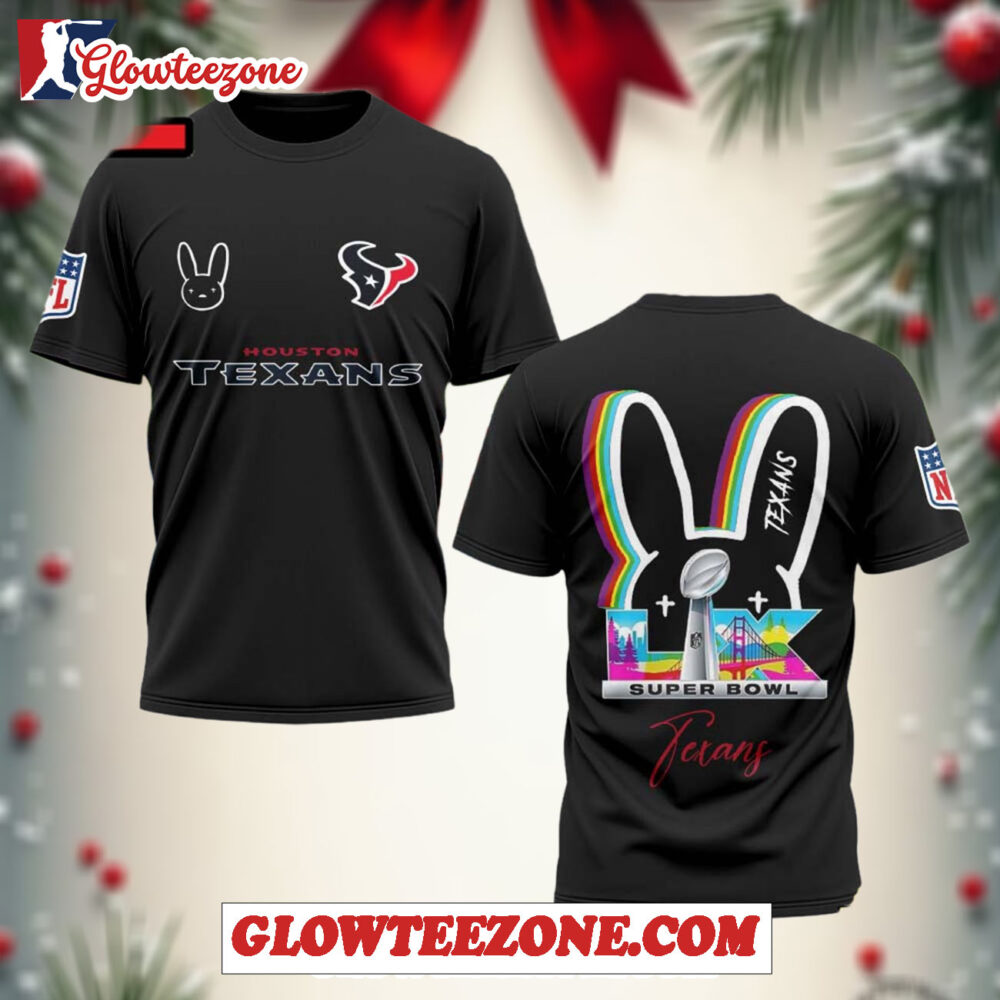 Houston Texans X Bad Bunny Super Bowl Lx 2026 All Over Print Shirt 1
