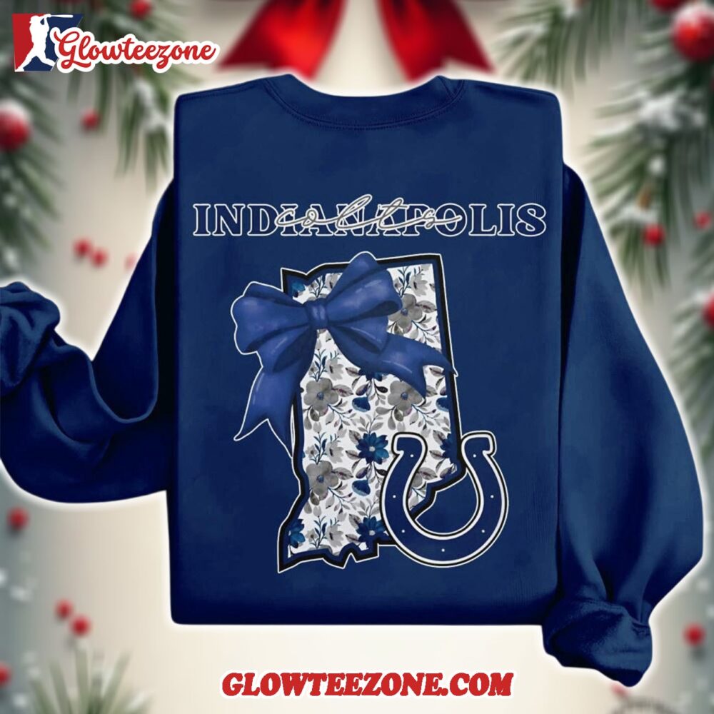 Indianapolis Colts 2025 Nfl Cozy State Bow Sweatshirt 1