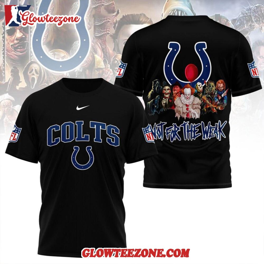 Indianapolis Colts 2025 Nfl Not For The Weak Halloween All Over Print Shirt 1