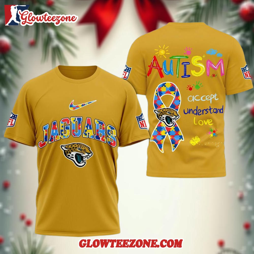 Jacksonville Jaguars Autism Awareness 3d Shirt 1